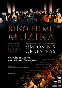 KINO FILMŲ MUZIKOS KONCERTAS @ Ukmergės kultūros centras