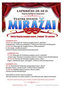 Teatro šventė "Miražai": Rūdiškių Bajorų teatras "Moterų dalia", rež. J. Bendinskytė @ Veprių kultūros namai