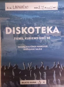 Šokių vakaras „Kam virš 30“ Siesikų kultūros namuose @ Siesikų kultūros namai