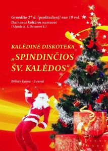 Kalėdinis žiburėlis suaugusiems „Spindinčios Kalėdos“ @ Dainavos kultūros namai